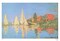 Framed Art Régates à Argenteuil by Claude Monet 21 5/8 x 31 ½